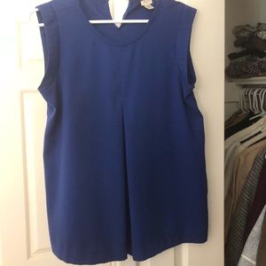 J. Crew sleeveless royal blue blouse size 4